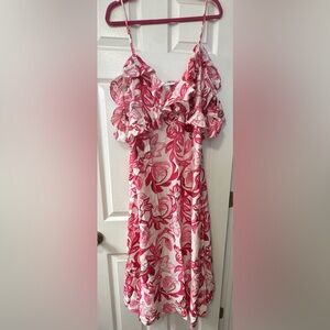 H&M Pink Floral Casual Dress